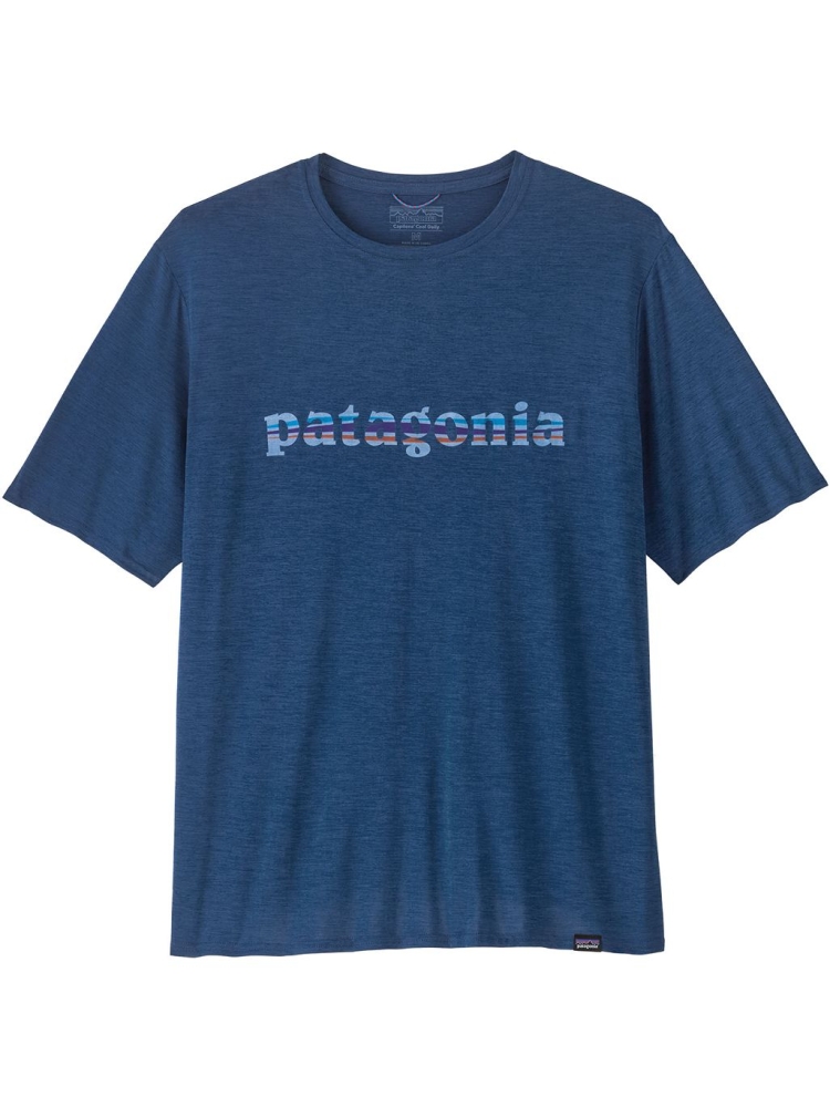 Patagonia Cap Cool Daily Graphic Shirt '73 Text Logo: Clement Blue X- 45235-TCLX shirts en tops online bestellen bij Kathmandu Outdoor & Travel