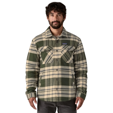 Patagonia LW Insulated Fjord Flannel Shirt Ashore: Old Growth Green Patagonia LW Insulated Fjord Flannel Shirt Ashore: Old Growth Green