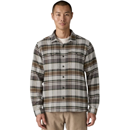 Patagonia Fjord Flannel Shirt Blizzard: Salt Grey Patagonia Fjord Flannel Shirt Blizzard: Salt Grey