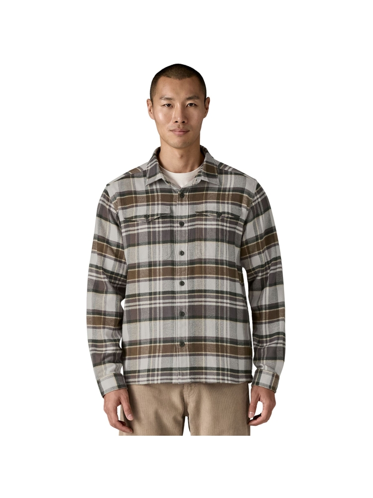 Patagonia Patagonia Fjord Flannel Shirt 42401-BZGY shirts en tops Patagonia Fjord Flannel Shirt Blizzard: Salt Grey 42401-BZGY shirts en tops online bestellen bij Kathmandu Outdoor & Travel