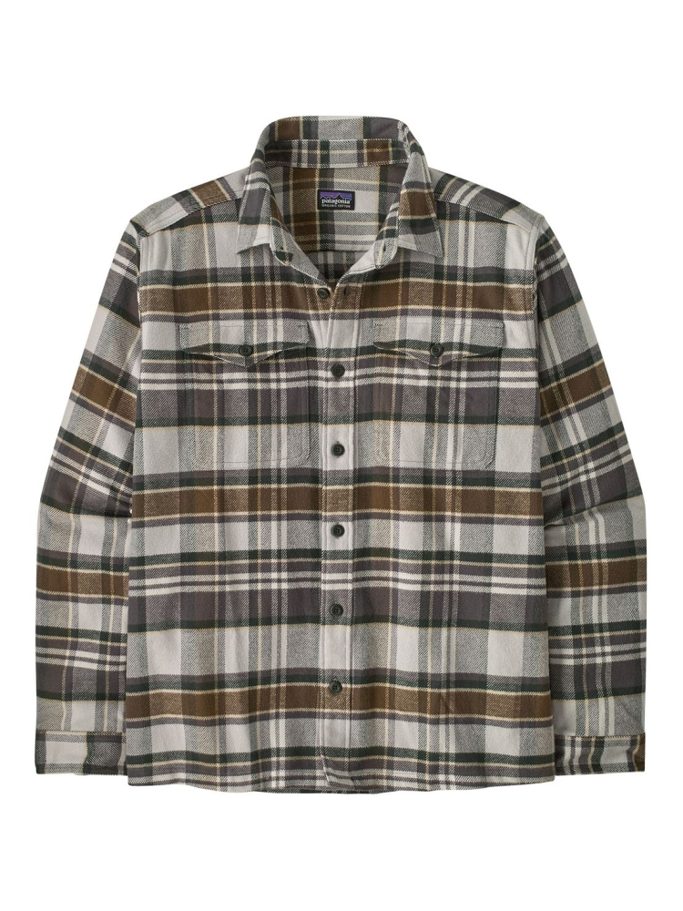 Patagonia Patagonia Fjord Flannel Shirt 42401-BZGY shirts en tops Patagonia Fjord Flannel Shirt Blizzard: Salt Grey 42401-BZGY shirts en tops online bestellen bij Kathmandu Outdoor & Travel