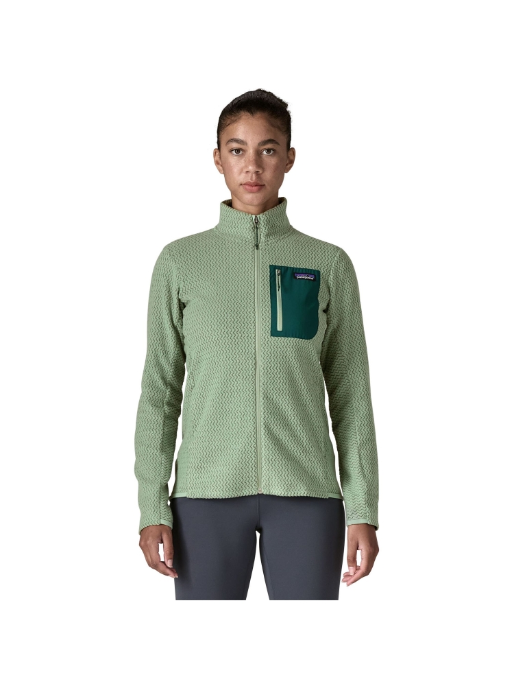Patagonia Patagonia R1 Air Jkt Women's 40280-ELGR fleeces en truien Patagonia R1 Air Jkt Women's Ellwood Green 40280-ELGR fleeces en truien online bestellen bij Kathmandu Outdoor & Travel