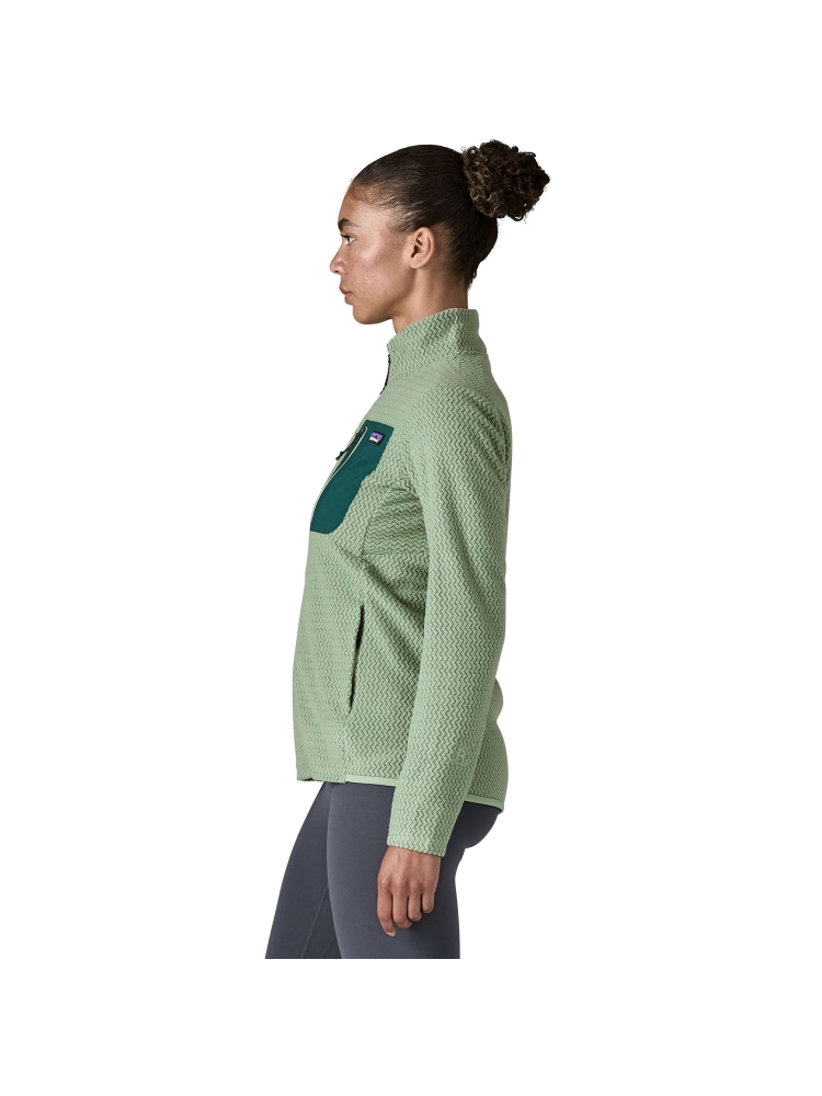 Patagonia Patagonia R1 Air Jkt Women's 40280-ELGR fleeces en truien Patagonia R1 Air Jkt Women's Ellwood Green 40280-ELGR fleeces en truien online bestellen bij Kathmandu Outdoor & Travel