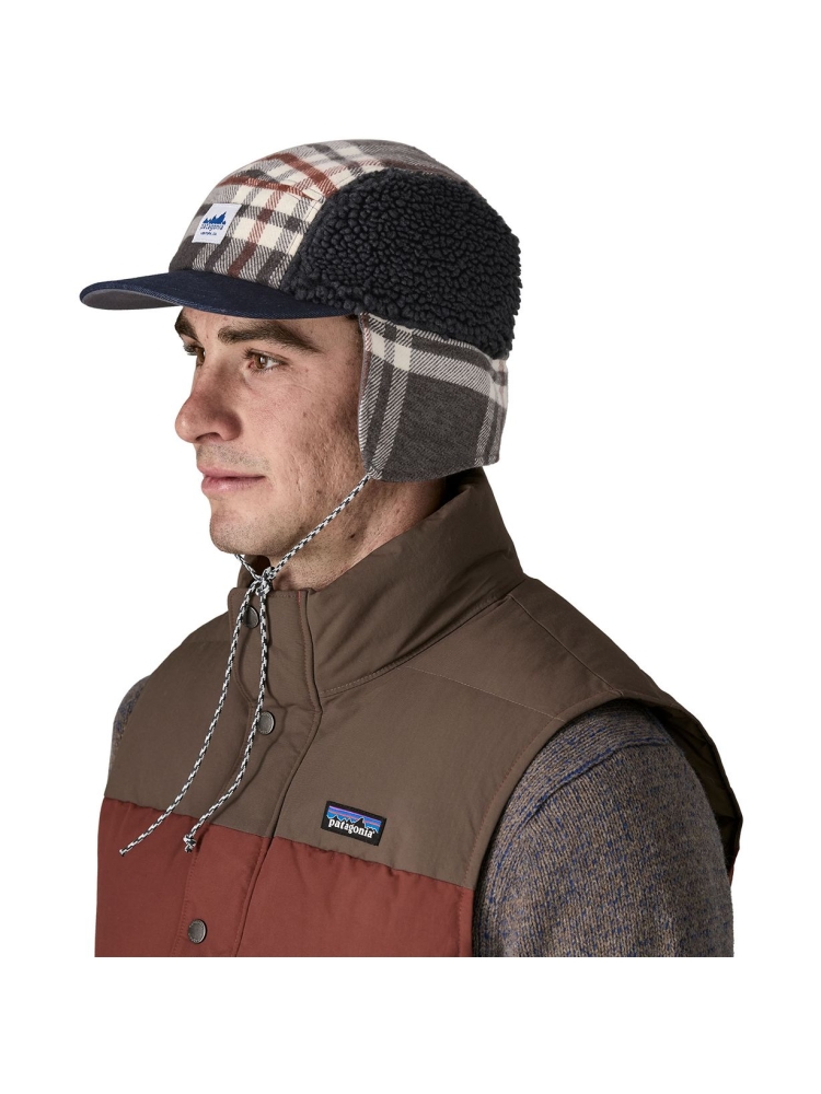 Patagonia Range Earflap Cap Catch: Ink Black 33530-CINB kleding accessoires online bestellen bij Kathmandu Outdoor & Travel