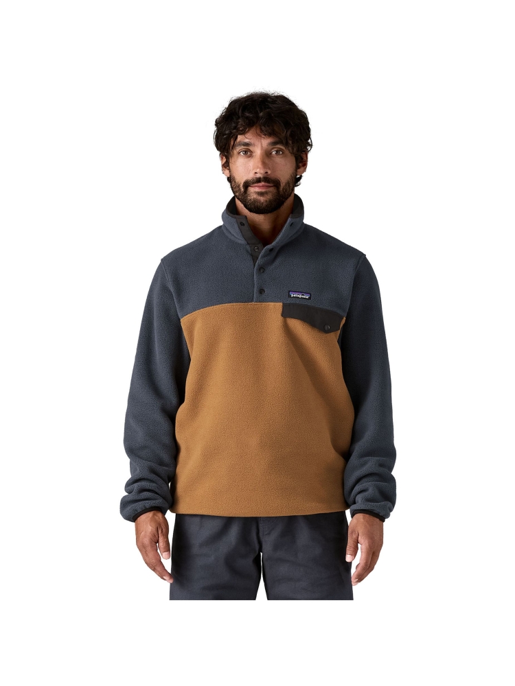 Patagonia LW Synch Snap-T P/O Deer Brown 25551-DRBN fleeces en truien online bestellen bij Kathmandu Outdoor & Travel