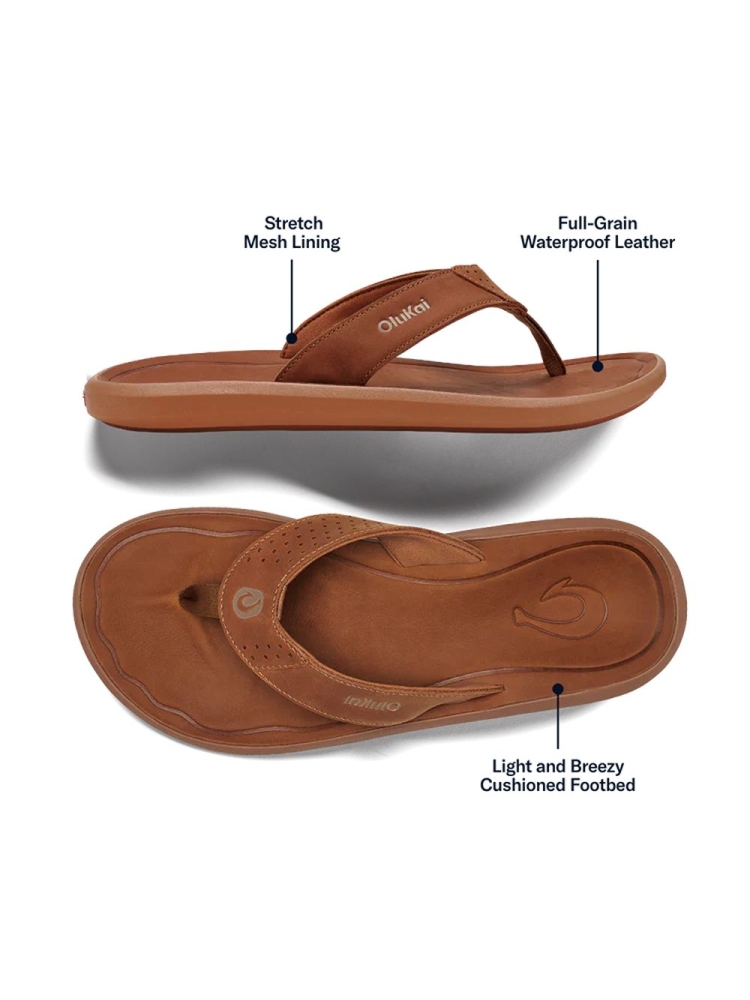Olukai Pili Fox/Fox 10553-FXFX slippers online bestellen bij Kathmandu Outdoor & Travel