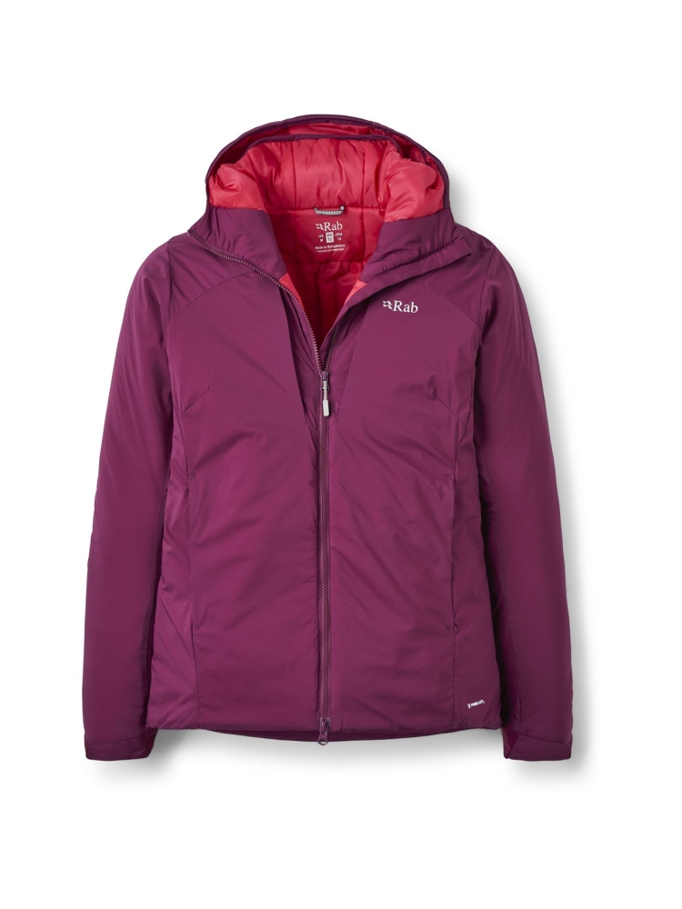 Rab Xenair Alpine Jacket Women's Mulberry QIP-10-MUL jassen online bestellen bij Kathmandu Outdoor & Travel