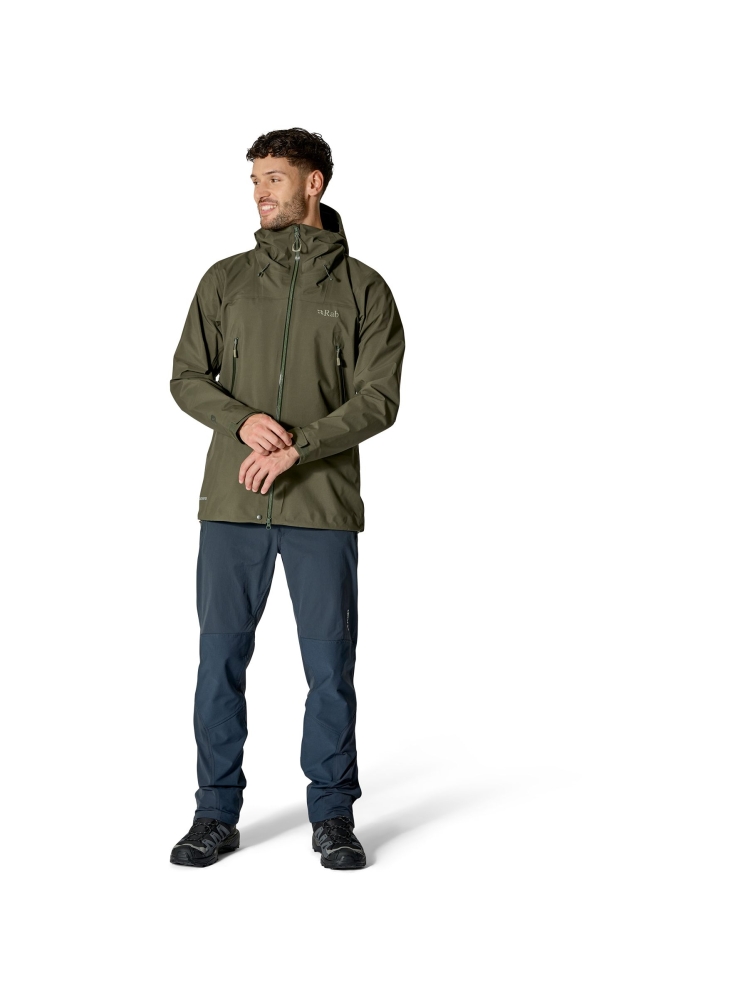 Rab Rab Kangri GTX Jacket QWI-48-ARM jassen Rab Kangri GTX Jacket Army QWI-48-ARM jassen online bestellen bij Kathmandu Outdoor & Travel