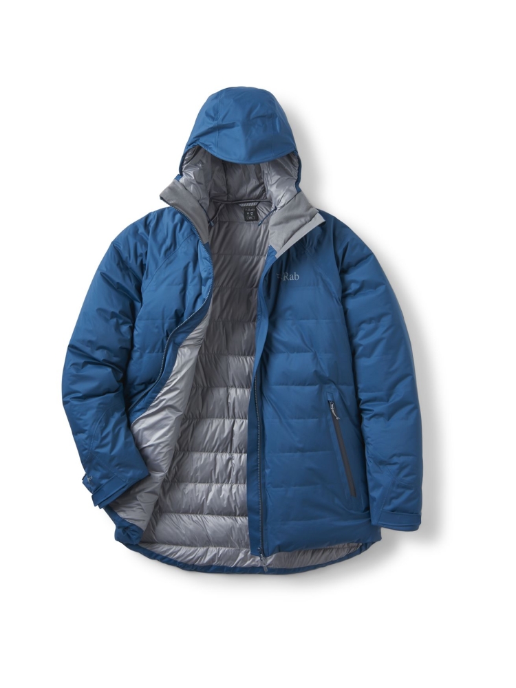Rab Rab Valiance Jacket QDB-49-TMB jassen Rab Valiance Jacket Tempest Blue QDB-49-TMB jassen online bestellen bij Kathmandu Outdoor & Travel