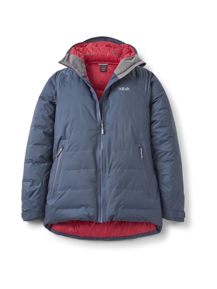 Rab Rab Valiance Jacket Women's QDB-50-STE jassen Rab Valiance Jacket Women's Steel QDB-50-STE jassen online bestellen bij Kathmandu Outdoor & Travel