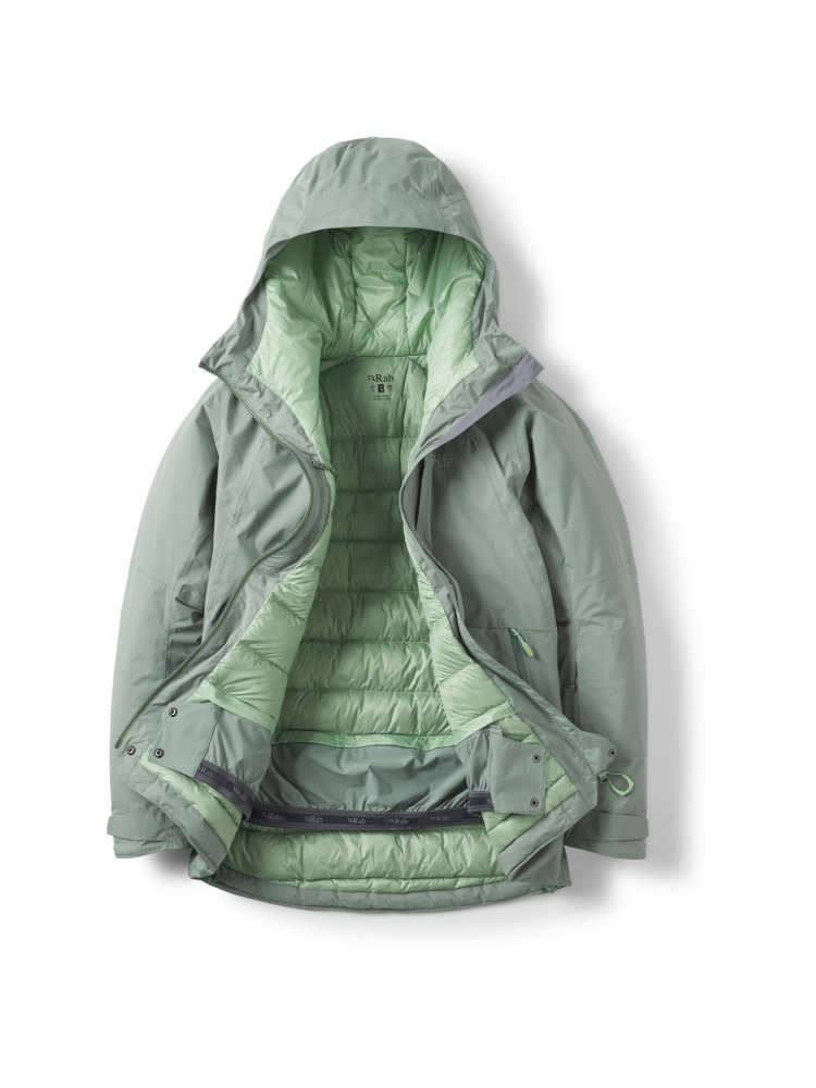 Rab Rab Optical Down Jacket Women's QWI-64-DFG jassen Rab Optical Down Jacket Women's Dark Fig Green QWI-64-DFG jassen online bestellen bij Kathmandu Outdoor & Travel