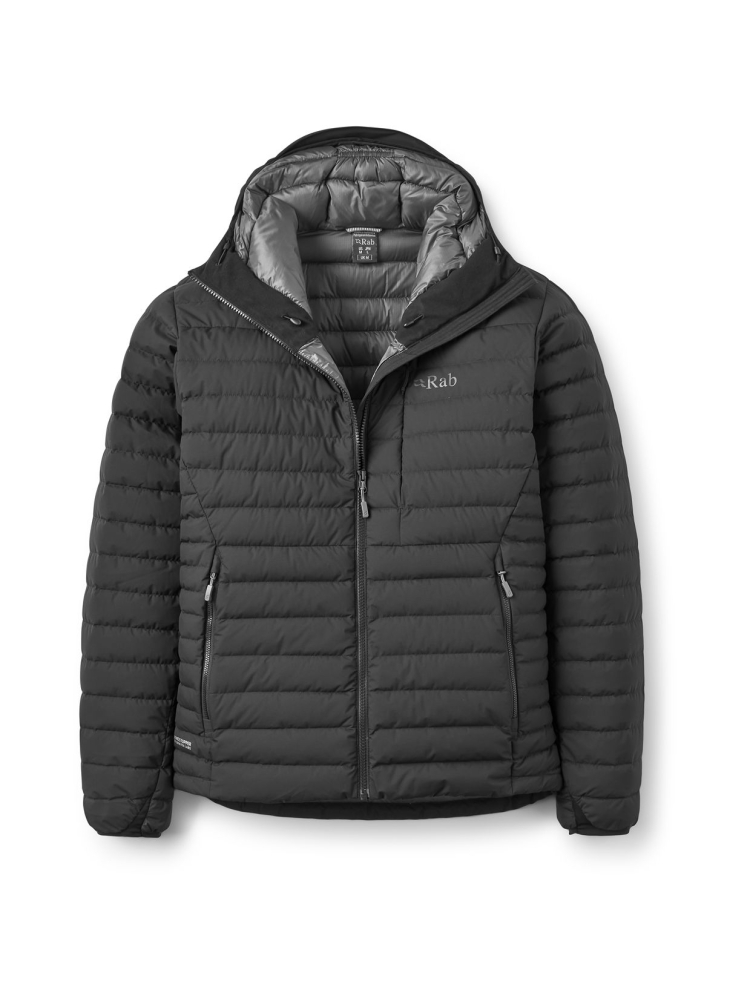Rab Rab Microlight Windstopper Hoody QDB-73-BLK jassen Rab Microlight Windstopper Hoody Black QDB-73-BLK jassen online bestellen bij Kathmandu Outdoor & Travel