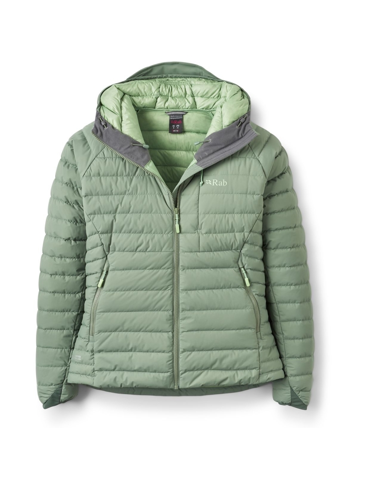 Rab Rab Microlight Windstopper Hoody Women's QDB-74-DFG jassen Rab Microlight Windstopper Hoody Women's Dark Fig Green QDB-74-DFG jassen online bestellen bij Kathmandu Outdoor & Travel
