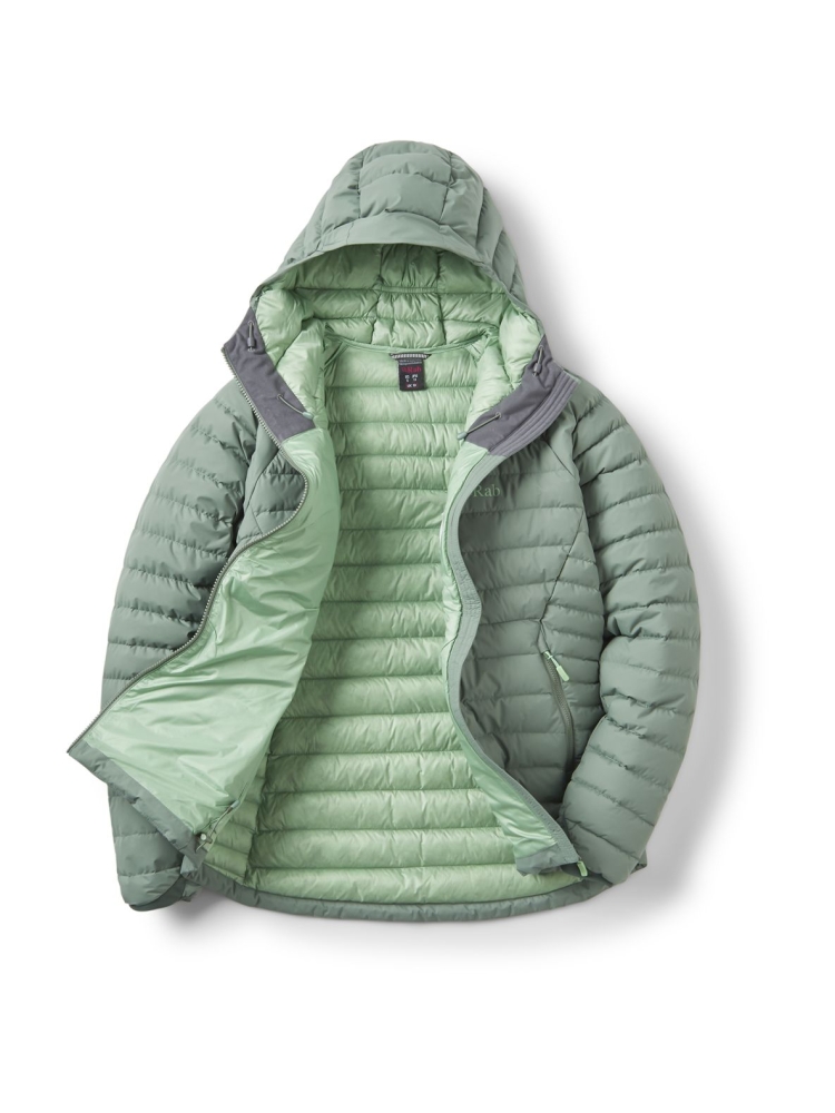 Rab Rab Microlight Windstopper Hoody Women's QDB-74-DFG jassen Rab Microlight Windstopper Hoody Women's Dark Fig Green QDB-74-DFG jassen online bestellen bij Kathmandu Outdoor & Travel