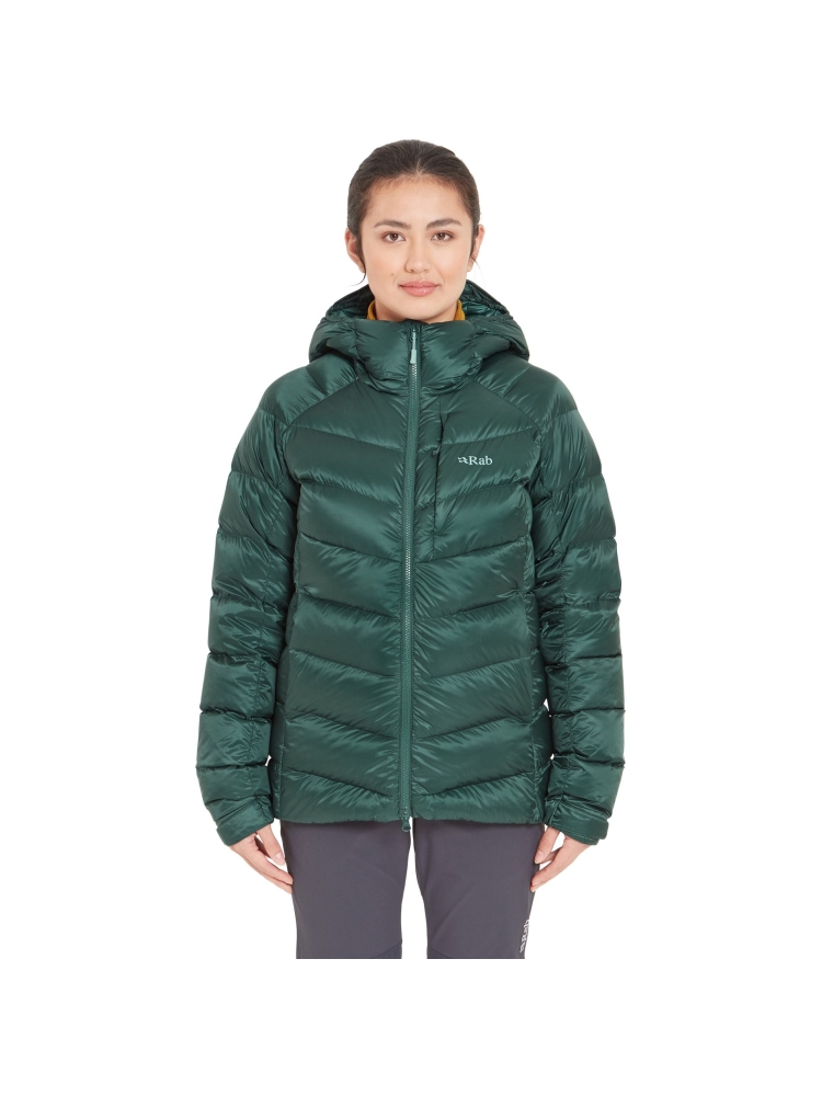 Rab Rab Glaceon Pro Jacket Women's QDE-69-GNS jassen Rab Glaceon Pro Jacket Women's Green Slate QDE-69-GNS jassen online bestellen bij Kathmandu Outdoor & Travel