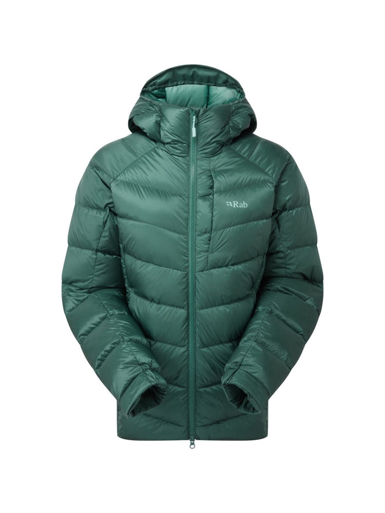 Rab Rab Glaceon Pro Jacket Women's QDE-69-GNS jassen Rab Glaceon Pro Jacket Women's Green Slate QDE-69-GNS jassen online bestellen bij Kathmandu Outdoor & Travel