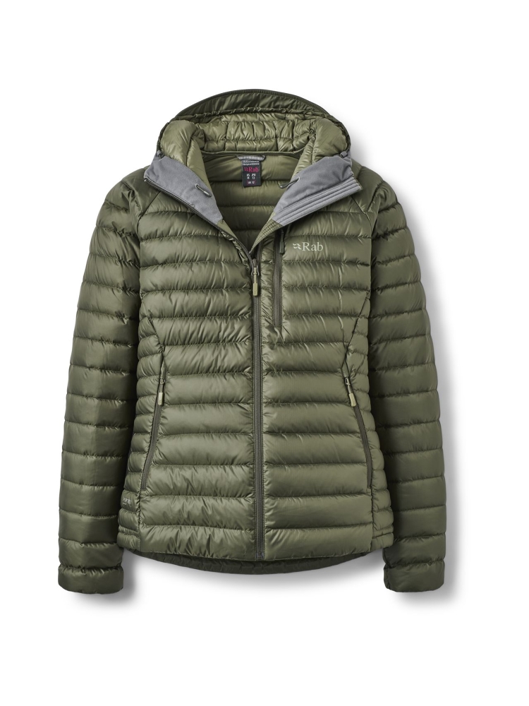 Rab Rab Microlight Alpine Jacket Women's QDB-13-ARM jassen Rab Microlight Alpine Jacket Women's Army QDB-13-ARM jassen online bestellen bij Kathmandu Outdoor & Travel