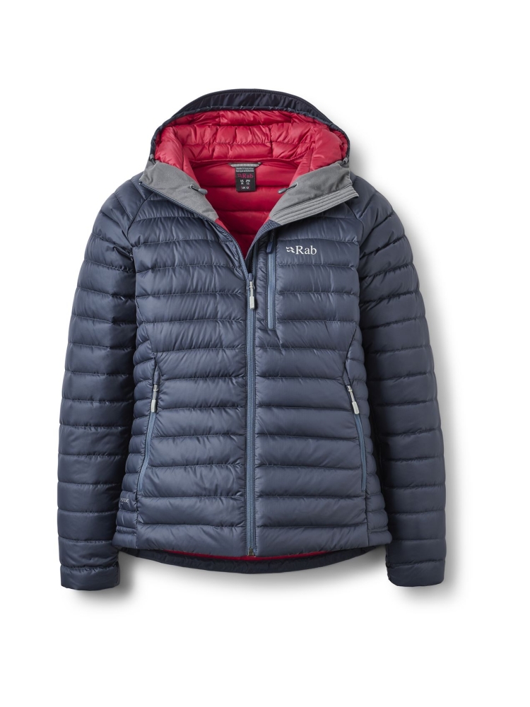 Rab Microlight Alpine Jacket Women's Steel QDB-13-STE jassen online bestellen bij Kathmandu Outdoor & Travel