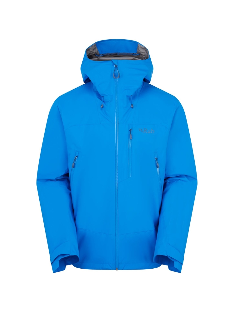 Rab Rab Downpour Mountain Jacket QWI-11-MYB jassen Rab Downpour Mountain Jacket Maya Blue QWI-11-MYB jassen online bestellen bij Kathmandu Outdoor & Travel