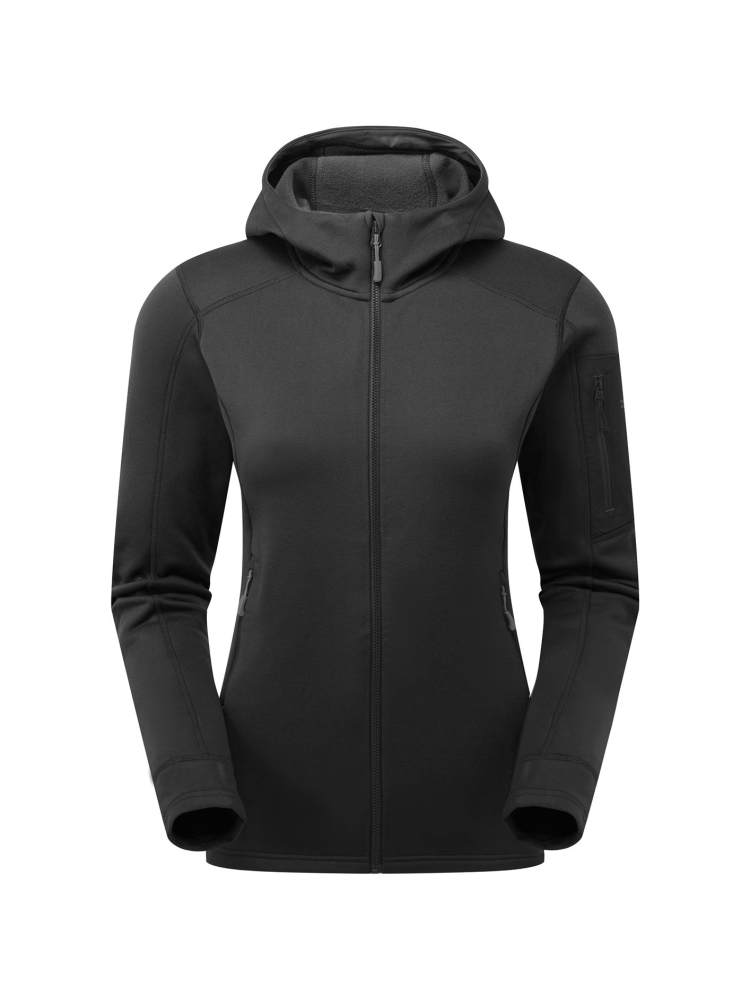 Rab Rab Modulus Hoody Women's QFG-16-BLK fleeces en truien Rab Modulus Hoody Women's Black QFG-16-BLK fleeces en truien online bestellen bij Kathmandu Outdoor & Travel