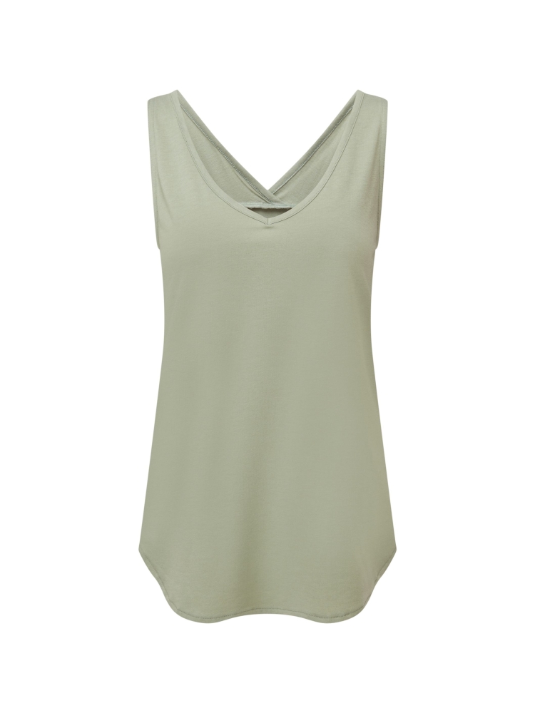 Sherpa Adventure Gear Bali V-Neck Tank Women's Celery SW20029-830 shirts en tops online bestellen bij Kathmandu Outdoor & Travel