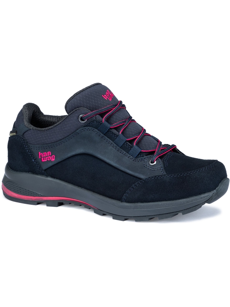 Hanwag Banks Low Lady GTX Navy/Pink H203501-007522 wandelschoenen dames online bestellen bij Kathmandu Outdoor & Travel