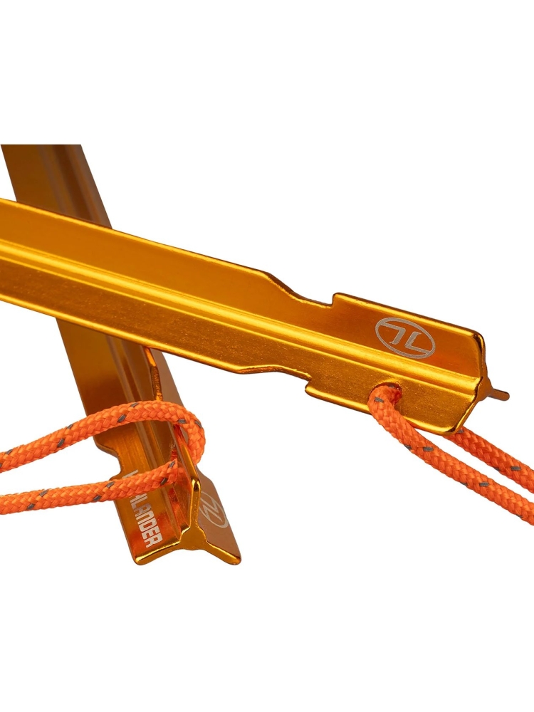 Highlander Arrow Aluminium Pegs 18cm 6-pack Orange CS223-OE tenten online bestellen bij Kathmandu Outdoor & Travel
