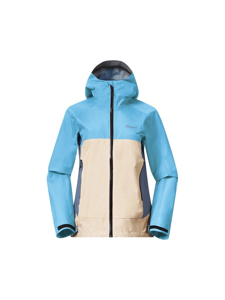 Bergans Vaagaa 3L Shell Jacket Women's Aqua Lagoon / Warm Sand / Gran 3638-25675 jassen online bestellen bij Kathmandu Outdoor & Travel