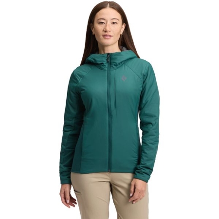 Black Diamond First Light Hybrid Hoody Women's Deep Woods Black Diamond First Light Hybrid Hoody Women's Deep Woods