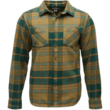 Black Diamond  Project Heavy Flannel Deep Woods-Laurel Green Plaid 