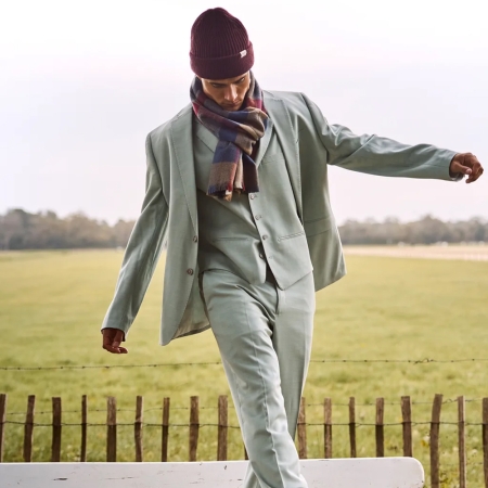 Barts  Lowel Scarf Navy 