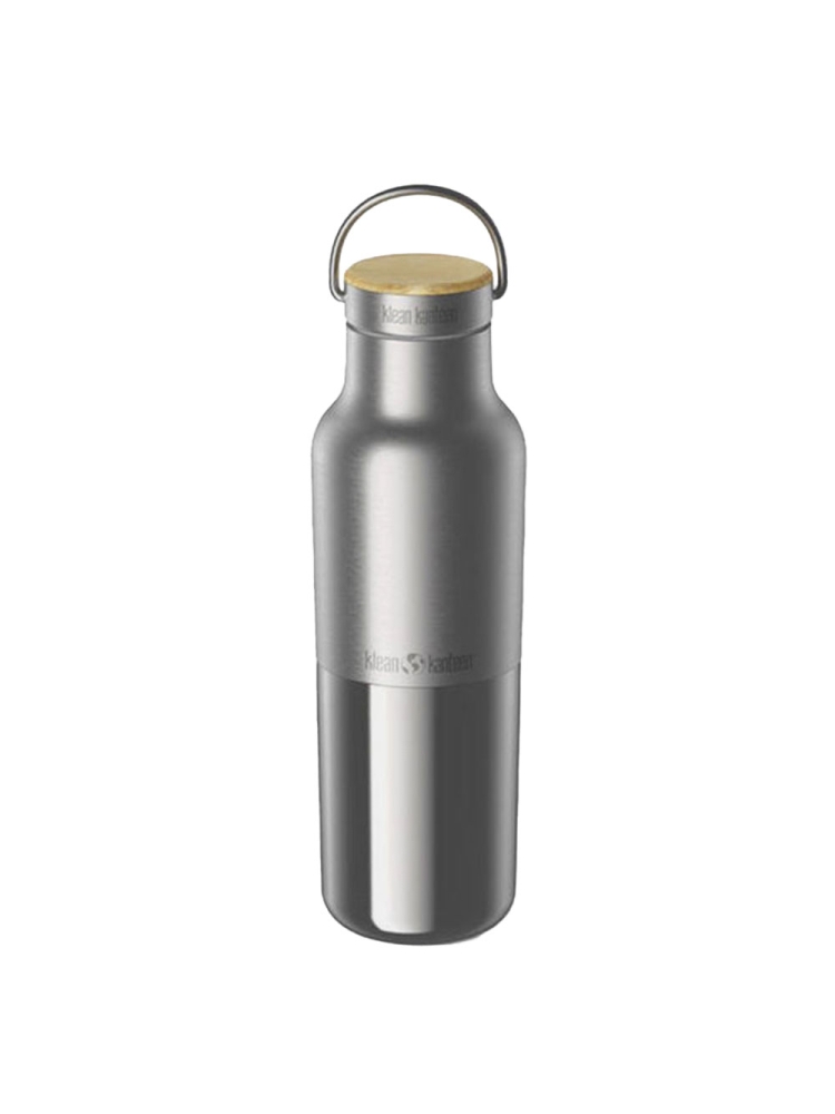 Klean Kanteen Isolatiefles Reflect met bamboedop 473ml Brushed Stainless 1011488 drinkflessen en thermosflessen online bestellen bij Kathmandu Outdoor & Travel
