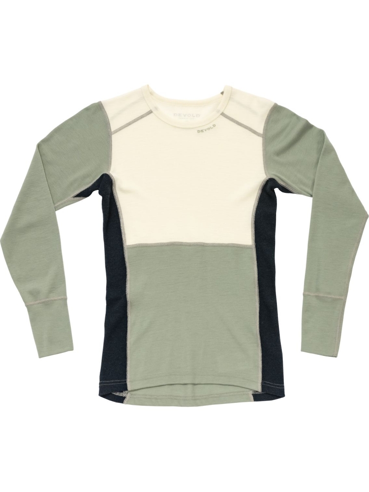 Devold Devold Lauparen Merino 190 Shirt Women's GO 245 226 A-010B onderkleding/thermokleding Devold Lauparen Merino 190 Shirt Women's Raw White/Fog/Ink GO 245 226 A-010B onderkleding/thermokleding online bestellen bij Kathmandu Outdoor & Travel