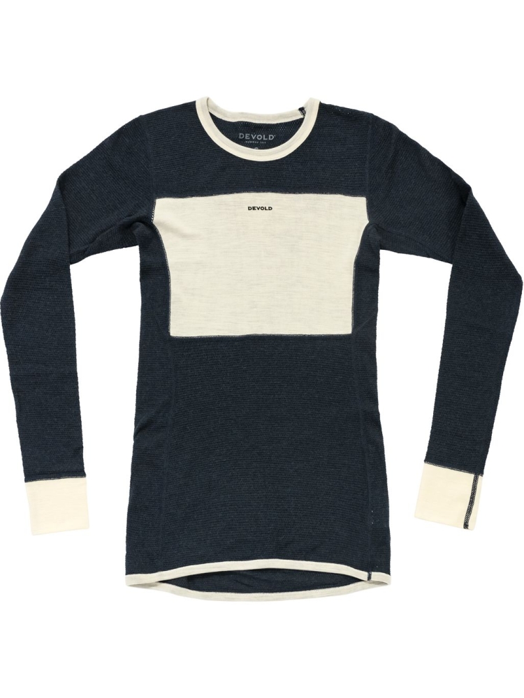 Devold Devold Wool Mesh 190 Shirt Women's GO 151 226 A-284C onderkleding/thermokleding Devold Wool Mesh 190 Shirt Women's Ink/OffWhite GO 151 226 A-284C onderkleding/thermokleding online bestellen bij Kathmandu Outdoor & Travel