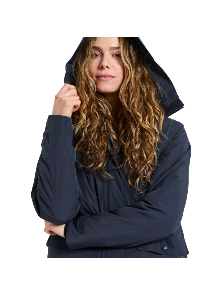 Didriksons Tuva Parka Women's Dark Night Blue 505820-999 jassen online bestellen bij Kathmandu Outdoor & Travel