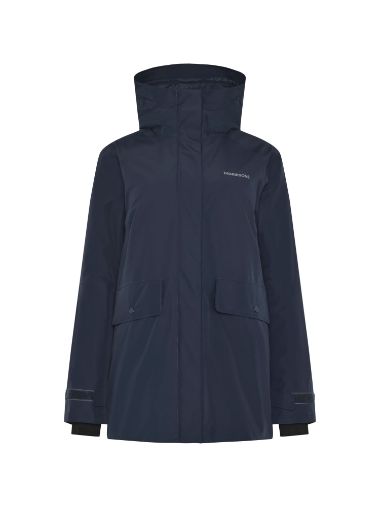 Didriksons Tuva Parka Women's Dark Night Blue 505820-999 jassen online bestellen bij Kathmandu Outdoor & Travel