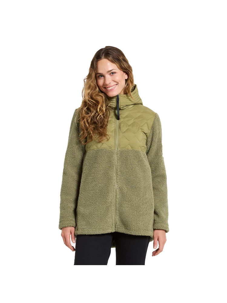 Didriksons Bibi Fullzip 2 Women's Olive Green 506007-H22 fleeces en truien online bestellen bij Kathmandu Outdoor & Travel