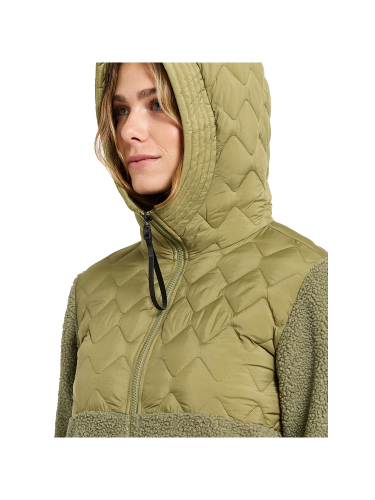 Didriksons Bibi Fullzip 2 Women's Olive Green 506007-H22 fleeces en truien online bestellen bij Kathmandu Outdoor & Travel