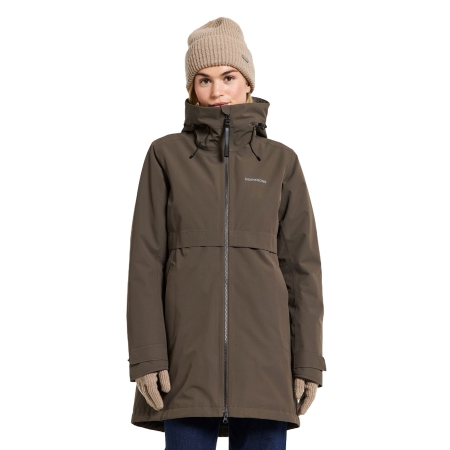 Didriksons  Helle Parka 6 Women's Mocha Brown 