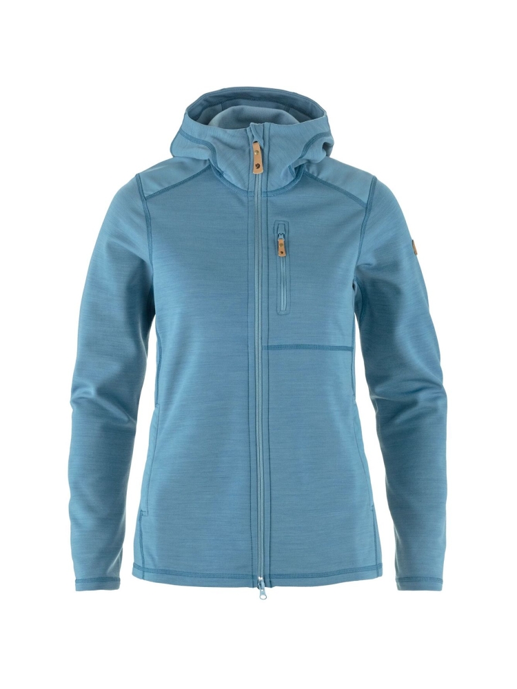 Fjällräven Fjällräven Keb Fleece Hoodie Women's F86990-543 fleeces en truien Fjällräven Keb Fleece Hoodie Women's Dawn Blue F86990-543 fleeces en truien online bestellen bij Kathmandu Outdoor & Travel