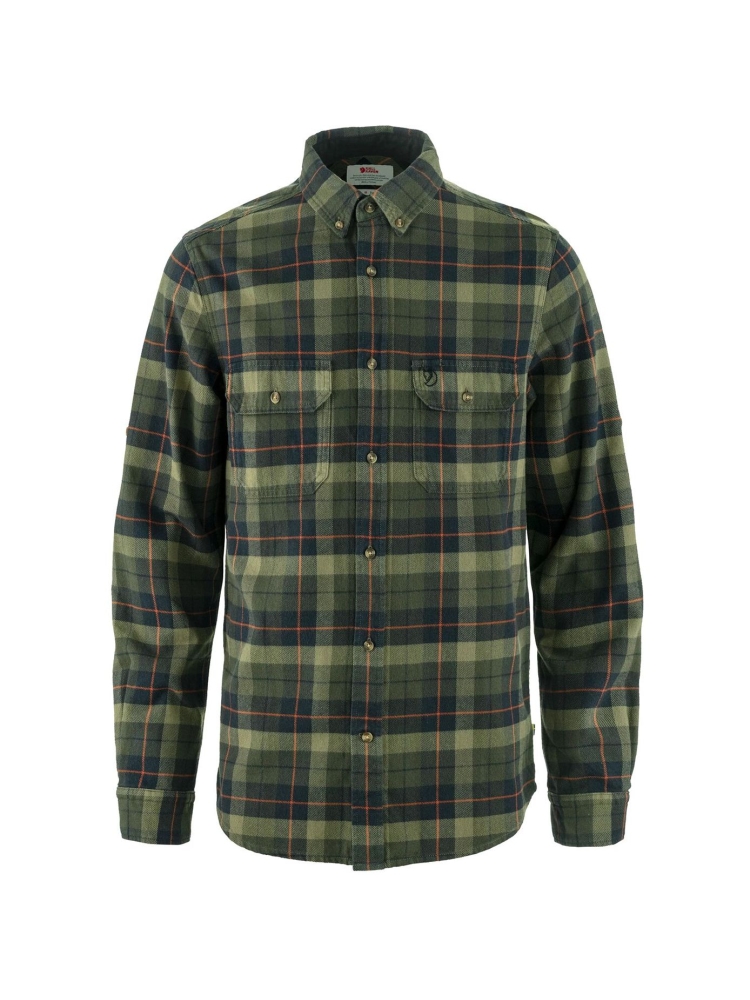 Fjällräven Fjällräven Singi Heavy Flannel Shirt F81373-550-662 shirts en tops Fjällräven Singi Heavy Flannel Shirt Black-Deep Forest F81373-550-662 shirts en tops online bestellen bij Kathmandu Outdoor & Travel