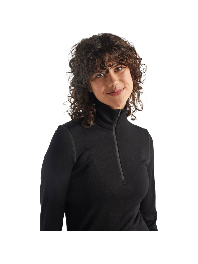 Icebreaker Icebreaker 260 Tech LS Half Zip Women's B04390-0011 fleeces en truien Icebreaker 260 Tech LS Half Zip Women's Black B04390-0011 fleeces en truien online bestellen bij Kathmandu Outdoor & Travel