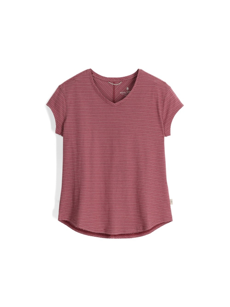Royal Robbins Vacationer V-Nk S/S Women's Wild Rhubarb Str Y611031-641 shirts en tops online bestellen bij Kathmandu Outdoor & Travel