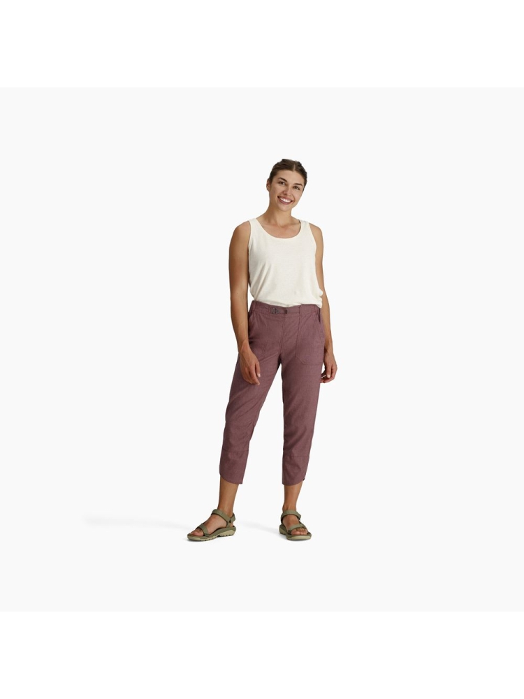 Royal Robbins Hempline Capri Women's Wild Rhubarb Y624004-602 broeken online bestellen bij Kathmandu Outdoor & Travel