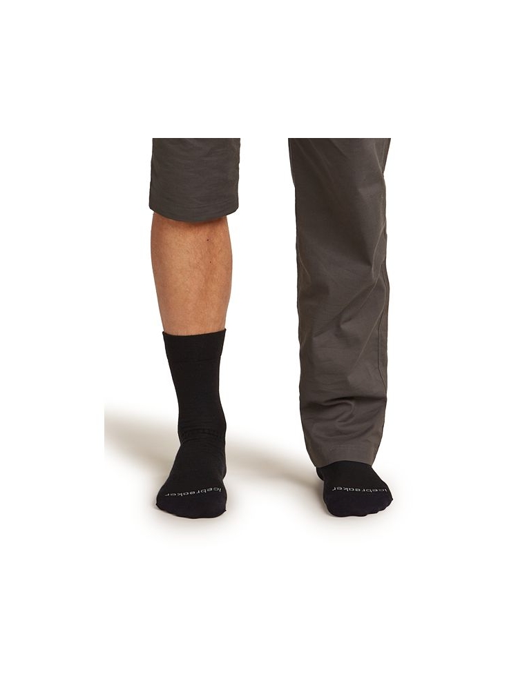 Icebreaker Mer Hike+ Liner Crew  Black 0A57AL-0011 sokken online bestellen bij Kathmandu Outdoor & Travel