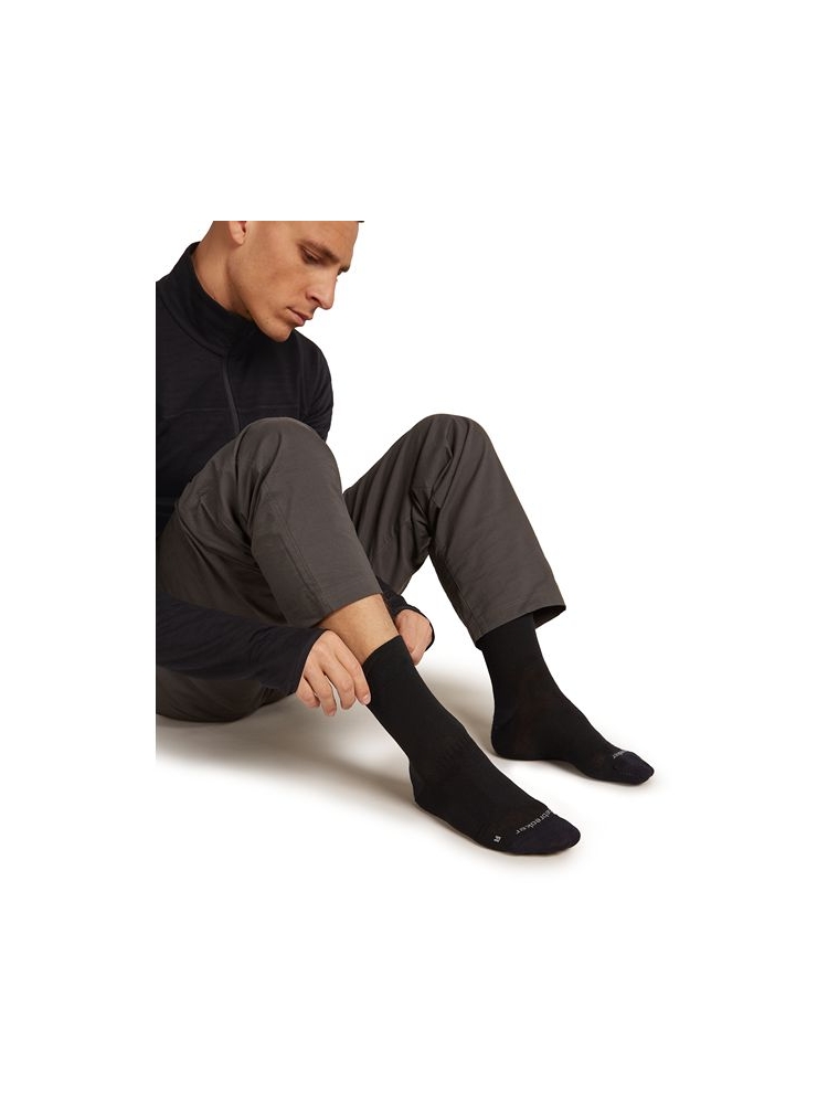Icebreaker Mer Hike+ Liner Crew  Black 0A57AL-0011 sokken online bestellen bij Kathmandu Outdoor & Travel