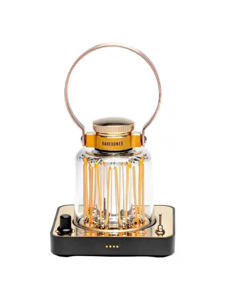 Barebones Block Tower Lantern Brass/Black LIV-223 verlichting online bestellen bij Kathmandu Outdoor & Travel