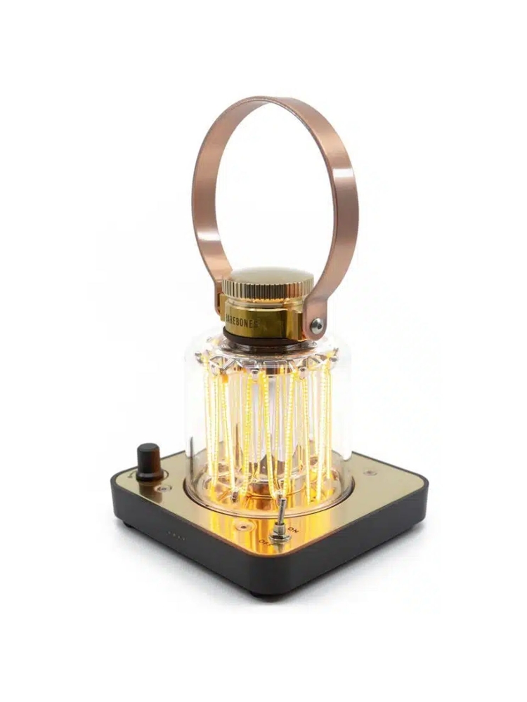 Barebones Block Tower Lantern Brass/Black LIV-223 verlichting online bestellen bij Kathmandu Outdoor & Travel