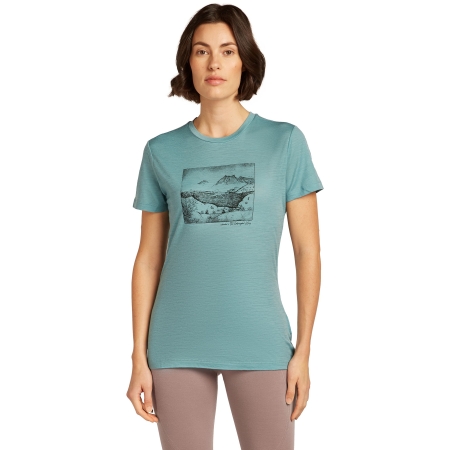 Icebreaker  Mer 150 Tech Lite SS Tee Lake View Women's Hydro 