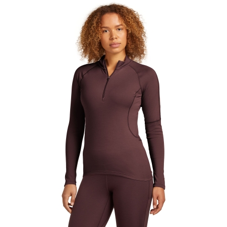 Icebreaker 300 MerinoFinePolar LS Half Zip Women's Java Icebreaker 300 MerinoFinePolar LS Half Zip Women's Java
